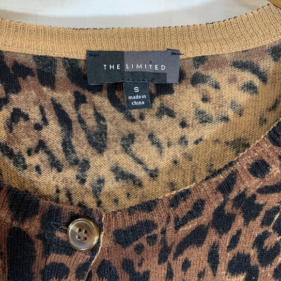 The Limited Leopard Print Cardigan Sweater Small - Picture 3 of 3